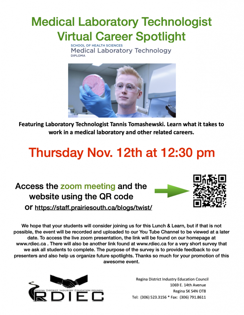 Medical Laboratory Technologist Career Spotlight Nov. 12 Career