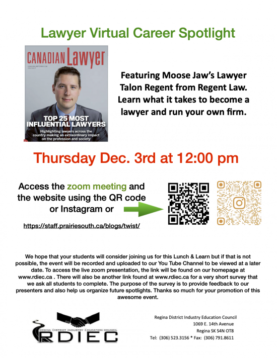 Lawyer Career Spotlight Dec. 3 At 12:00 Noon – Career Spotlights